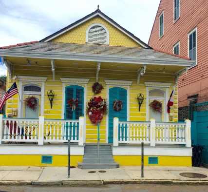 Colorful house in French Quarter